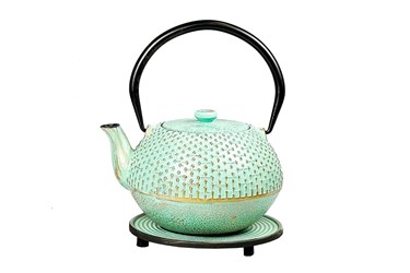 Gusseisen Teekanne 0,9L Hoshi mint-gold