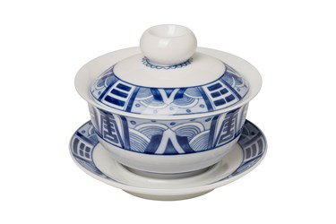 Coppa Gaiwan Quing Tian in porcellana 140ml