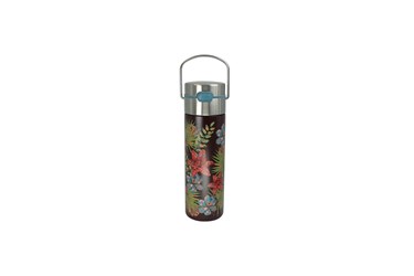 Bottiglia termica in acciaio Rustic Flower con doppio filtro 500ml