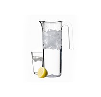 Caraffa acqua Flow trasparente con coperchio 1,5L