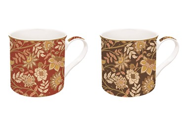 Set 2 Mug porcellana 300ml FLEURS DES REVES