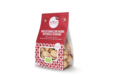 Biscotti Baci di Dama con farina integrale di grano Bio 180g