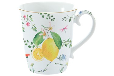 Mug porcellana 275ml FLEURES ET CITRONS